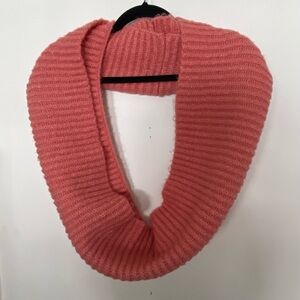 Cozy Pink Knit Infinity Scarf